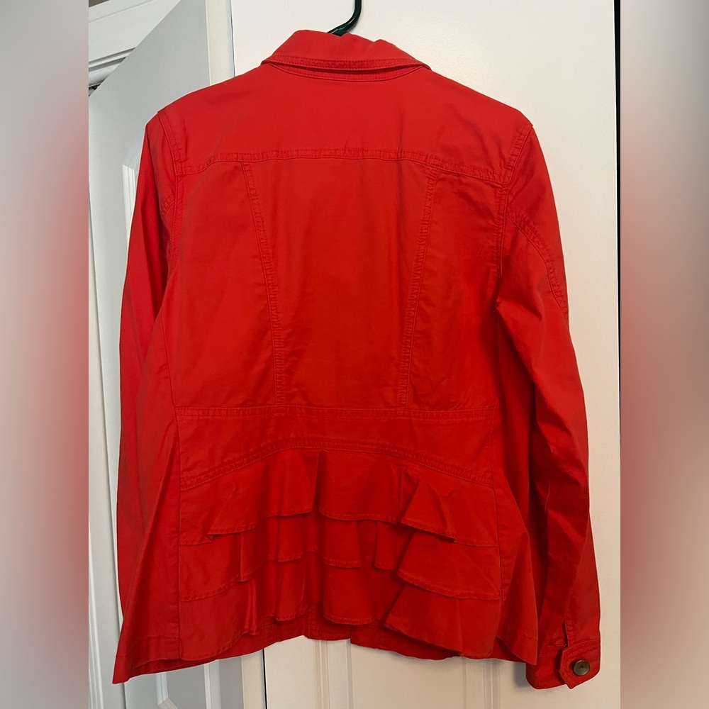 Cabi Taylor Utility  Ruffle-Back Jacket - Picture 4 of 6
